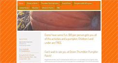 Desktop Screenshot of greenthumbkinpumpkinpatch.com