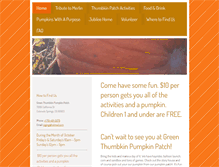 Tablet Screenshot of greenthumbkinpumpkinpatch.com